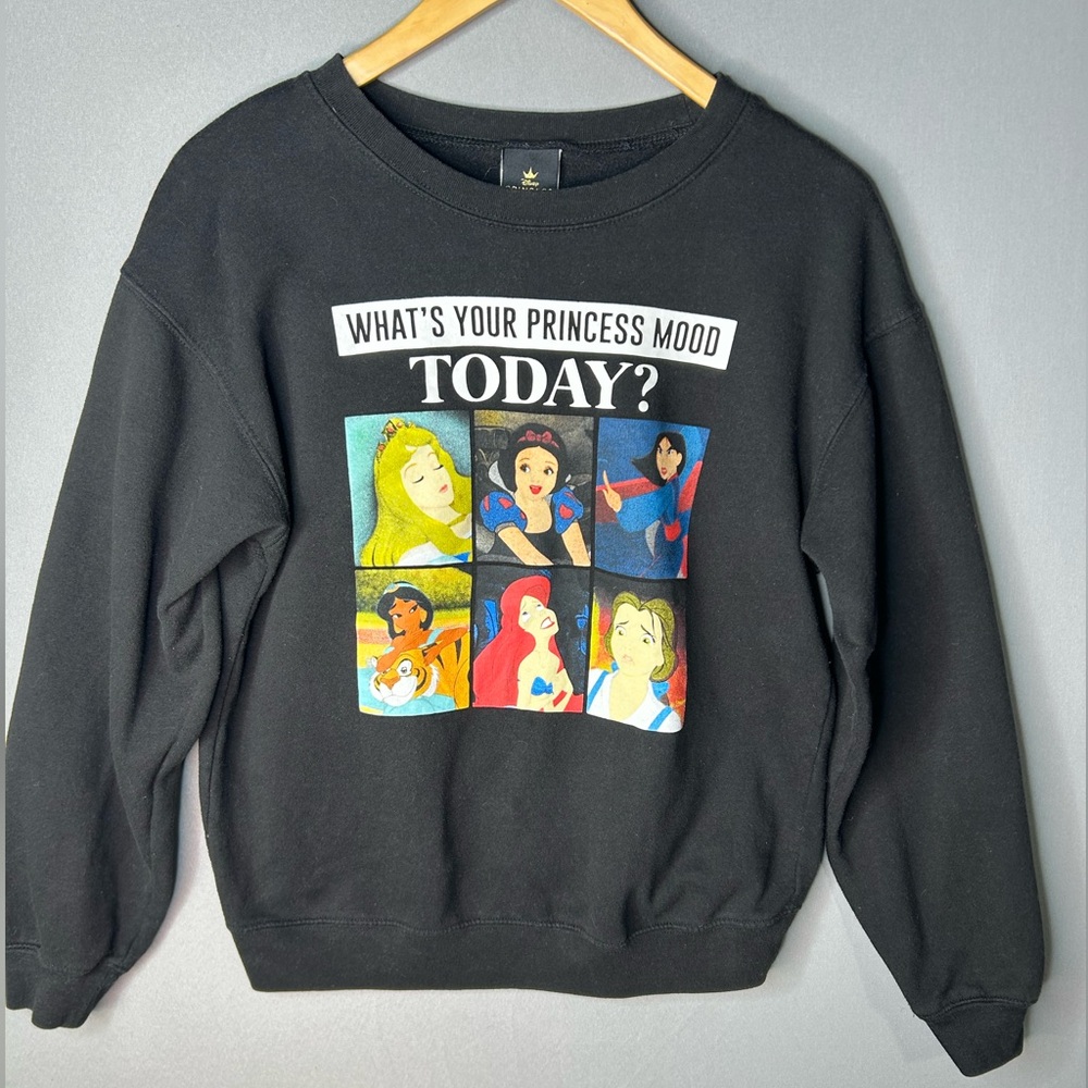Disney Princess Black Graphic Sweatshirt
